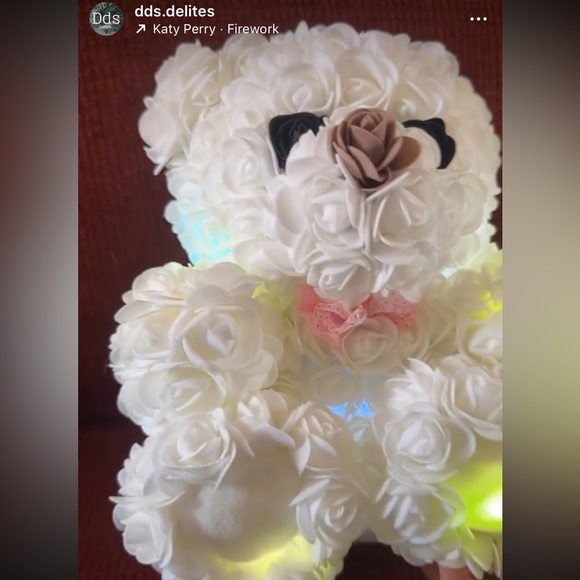 Light up Rose bear - Picture 3 of 3